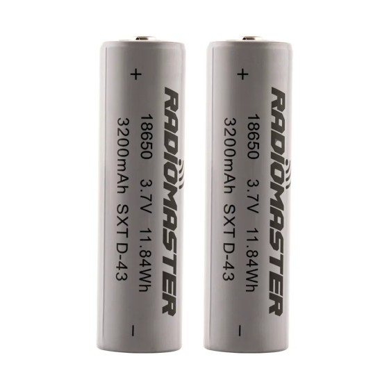 Hot Sales RadioMaster 18650 2-cell Li-ion Battery 3.7V 3200Mah High Capacity TX16S Remote Control Battery